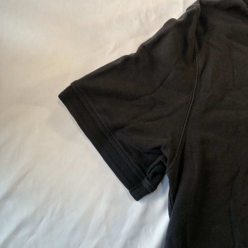 L.L. Bean Traditional Fit Short Sleeve Polo Shirt Men's Size Large Black - Picture 5 of 10